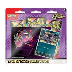 Pokemon Tech Sticker Collection - Mega Evolution Ascended Heroes Gastly SEALED